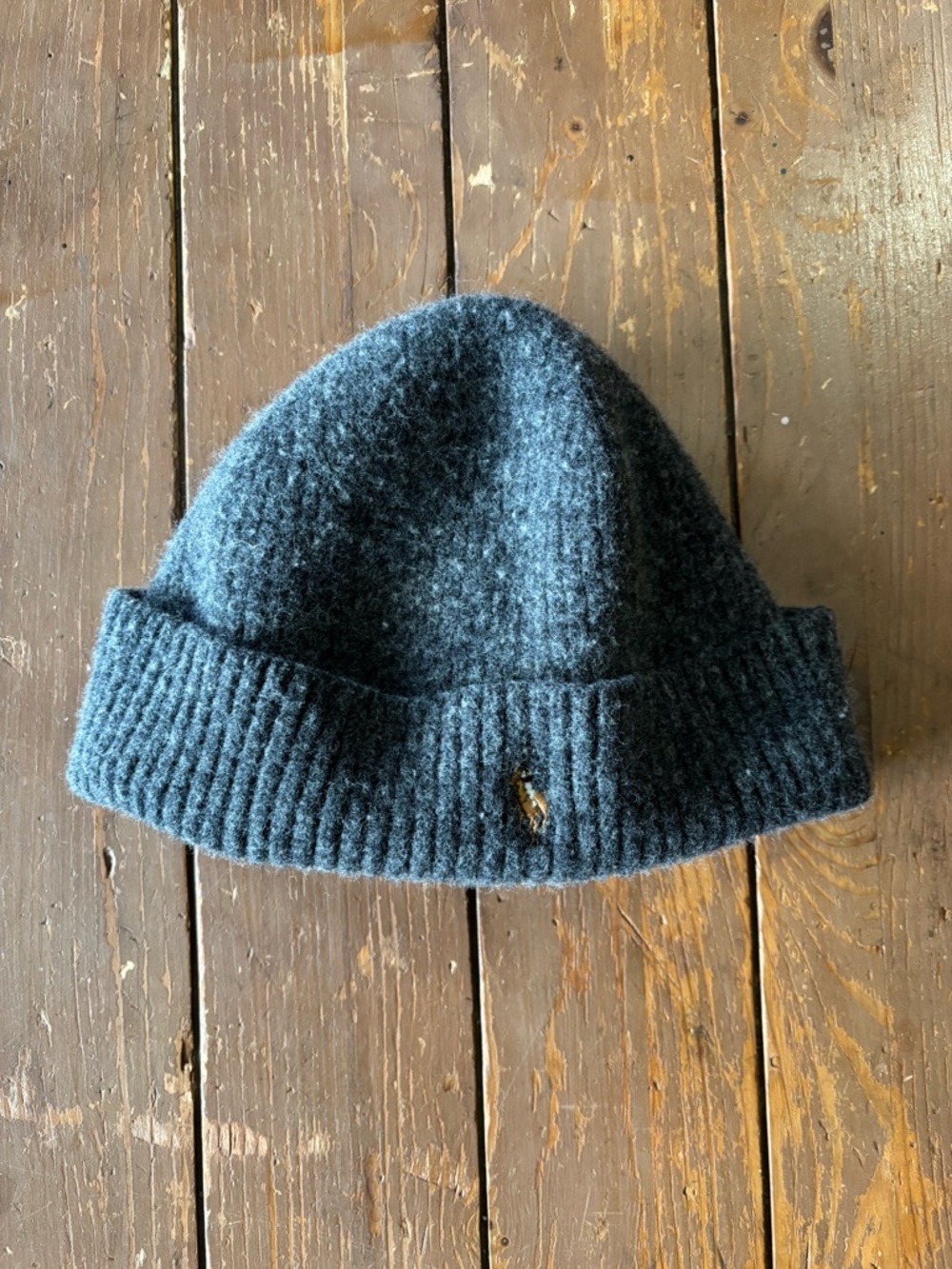Ralph Lauren Wool Beanie Hat Gray